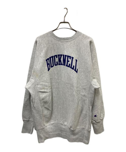 Champion REVERSE WEAVE（チャンピオン リバース ウィーブ）Champion REVERSE WEAVE (チャンピオン リバース ウィーブ) 90’s プリントスウェット グレー サイズ:X-LARGEの古着・服飾アイテム