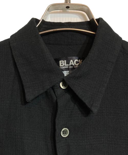 BLACK COMME des GARCONS（ブラックコムデギャルソン）BLACK COMME des GARCONS (ブラック コムデギャルソン) 脱色ギンガムチェックシャツ ブラック×グレー サイズ:Sの古着・服飾アイテム