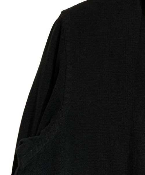BLACK COMME des GARCONS（ブラックコムデギャルソン）BLACK COMME des GARCONS (ブラック コムデギャルソン) 脱色ギンガムチェックシャツ ブラック×グレー サイズ:Sの古着・服飾アイテム