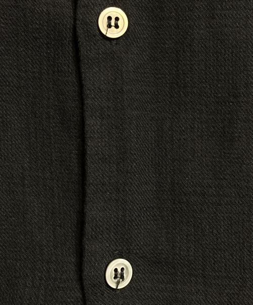 BLACK COMME des GARCONS（ブラックコムデギャルソン）BLACK COMME des GARCONS (ブラック コムデギャルソン) 脱色ギンガムチェックシャツ ブラック×グレー サイズ:Sの古着・服飾アイテム