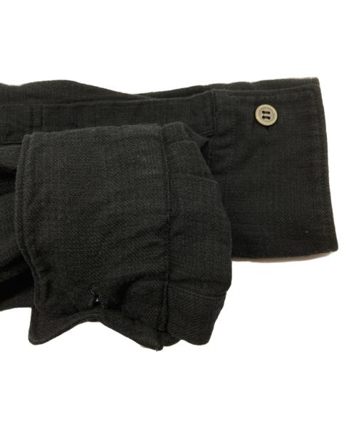 BLACK COMME des GARCONS（ブラックコムデギャルソン）BLACK COMME des GARCONS (ブラック コムデギャルソン) 脱色ギンガムチェックシャツ ブラック×グレー サイズ:Sの古着・服飾アイテム