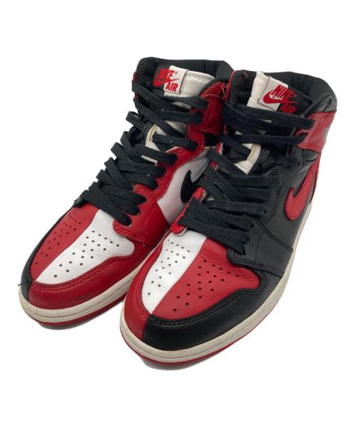 NIKE（ナイキ）NIKE (ナイキ) Air Jordan 1 RETRO High OG レッド×ホワイト サイズ:24の古着・服飾アイテム