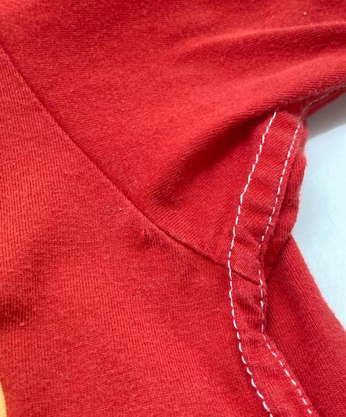 COMME des GARCONS HOMME（コムデギャルソン オム）COMME des GARCONS HOMME (コムデギャルソン オム) 大文字プリントTシャツ レッド サイズ:Mの古着・服飾アイテム