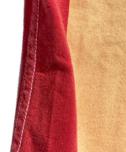 COMME des GARCONS HOMME（コムデギャルソン オム）COMME des GARCONS HOMME (コムデギャルソン オム) 大文字プリントTシャツ レッド サイズ:Mの古着・服飾アイテム