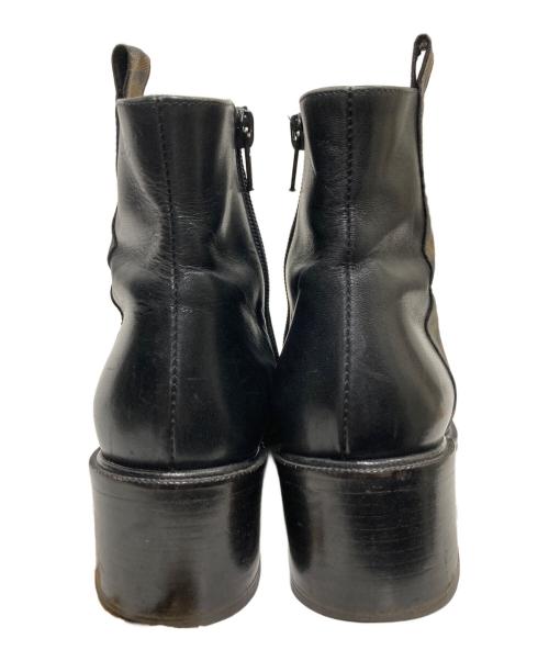 FENDI（フェンディ）FENDI (フェンディ) ロゴテープショートブーツ ブラック サイズ:35 1/2の古着・服飾アイテム
