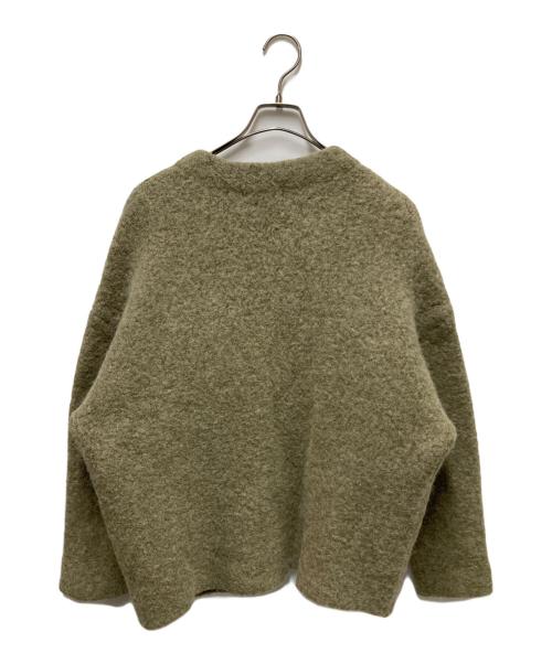 STUNNING LURE（スタニングルアー）STUNNING LURE (スタニングルアー) ブークレー接結カーディガン ベージュ サイズ:Sの古着・服飾アイテム