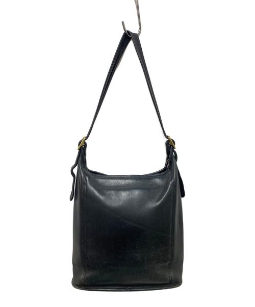 COACH（コーチ）COACH (コーチ) レザーワンショルダーバッグ ブラックの古着・服飾アイテム