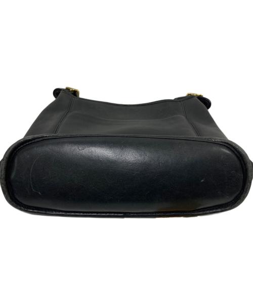 COACH（コーチ）COACH (コーチ) レザーワンショルダーバッグ ブラックの古着・服飾アイテム