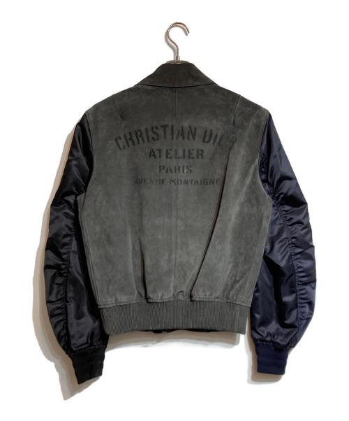 Dior（ディオール）Dior (ディオール) Atelier Bomber Jacket グレー サイズ:44の古着・服飾アイテム