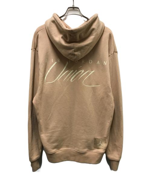 JORDAN（ジョーダン）JORDAN (ジョーダン) UNION (ユニオン) M J UNION FLC HOODIE ベージュ サイズ:Ｌの古着・服飾アイテム