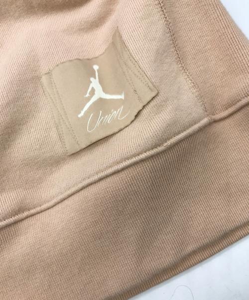 JORDAN（ジョーダン）JORDAN (ジョーダン) UNION (ユニオン) M J UNION FLC HOODIE ベージュ サイズ:Ｌの古着・服飾アイテム