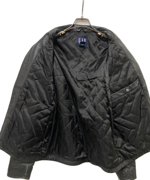GAP（ギャップ）GAP (ギャップ) シングルレザージャケット ブラック サイズ:Sの古着・服飾アイテム