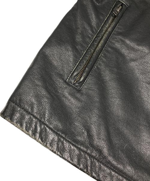 GAP（ギャップ）GAP (ギャップ) シングルレザージャケット ブラック サイズ:Sの古着・服飾アイテム