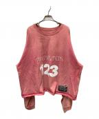 RRR123アールアールアールワンツースリー）の古着「スウェットシャツ」｜ピンク