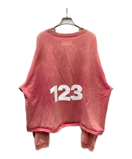 RRR123（アールアールアールワンツースリー）RRR123 (アールアールアールワンツースリー) スウェットシャツ ピンク サイズ:Lの古着・服飾アイテム