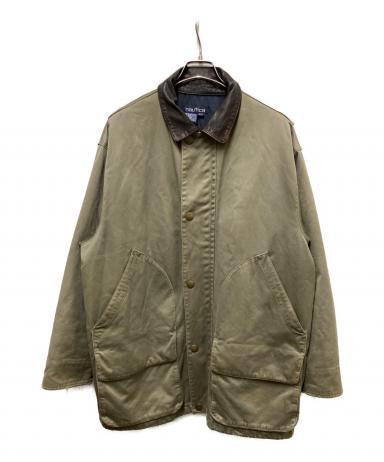 中古・古着通販】NAUTICA (ノーティカ) 90's 襟レザーハンティング