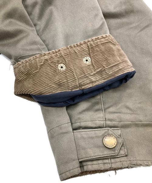 NAUTICA（ノーティカ）NAUTICA (ノーティカ) 90’s 襟レザーハンティングジャケット カーキ サイズ:Mの古着・服飾アイテム