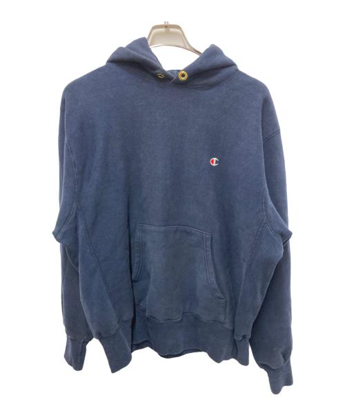 Champion REVERSE WEAVE（チャンピオン リバース ウィーブ）Champion REVERSE WEAVE (チャンピオン リバース ウィーブ) 80’s リバースウィーブスウェットプルオーバーパーカー ネイビー サイズ:Lの古着・服飾アイテム