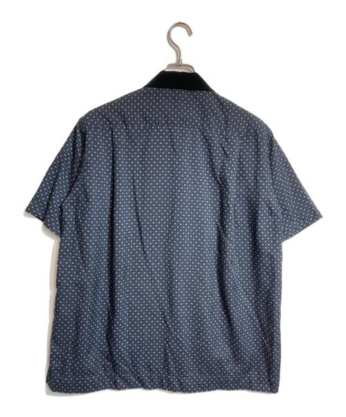 sacai（サカイ）sacai (サカイ) KOMON PRINT SHIRT ネイビー サイズ:2の古着・服飾アイテム