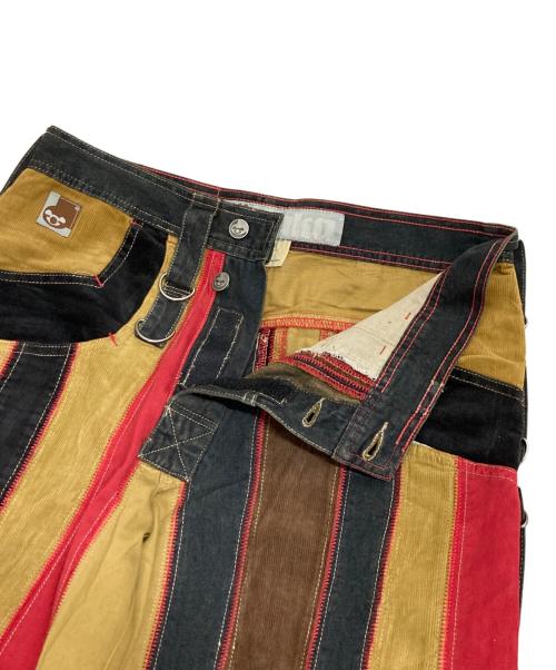 stuka（ストゥーカ）stuka (ストゥーカ) jeans raver stripe pants キャメル×ブラウン×ブラック サイズ:32の古着・服飾アイテム