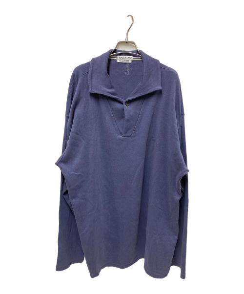 STONE ISLAND（ストーンアイランド）STONE ISLAND (ストーンアイランド) ハーフボタンスウェット パープル サイズ:XLの古着・服飾アイテム
