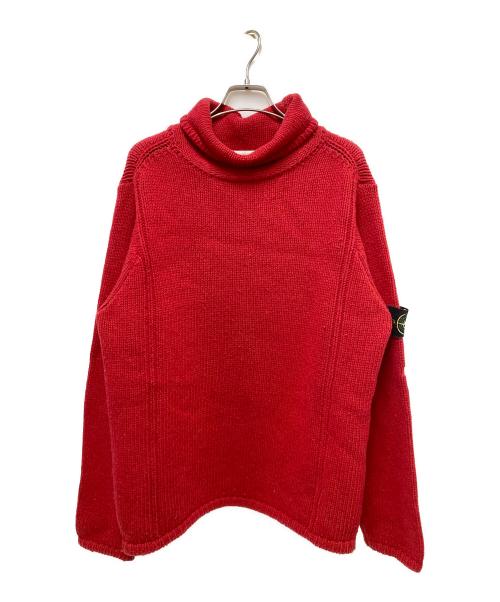 STONE ISLAND（ストーンアイランド）STONE ISLAND (ストーンアイランド) ハイネックニット レッド サイズ:Mの古着・服飾アイテム