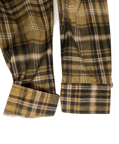 ZARA（ザラ）ZARA (ザラ) ANDERSSON BELL (アンダーソンベル) トロンプルイユプリントシャツ グリーン×ベージュ サイズ:Lの古着・服飾アイテム