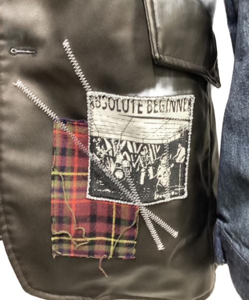 ZARA（ザラ）ZARA (ザラ) ANDERSSON BELL (アンダーソンベル) コンビデニムジャケット ブルー×ブラック サイズ:Lの古着・服飾アイテム