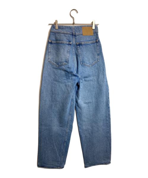 MM6 Maison Margiela（エムエムシックスメゾンマルジェラ）MM6 Maison Margiela (エムエムシックス メゾンマルジェラ) ペイント加工バルーンデニム ブルー サイズ:26の古着・服飾アイテム