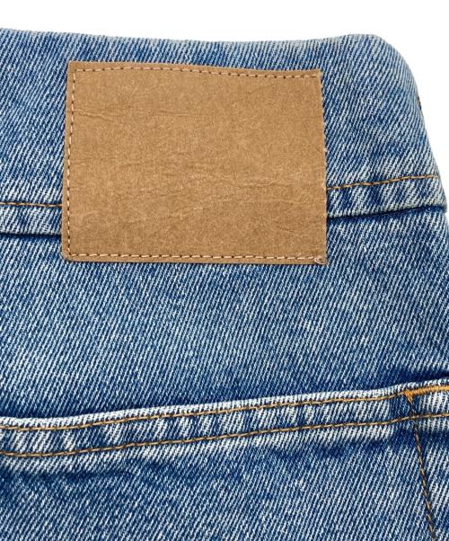 MM6 Maison Margiela（エムエムシックスメゾンマルジェラ）MM6 Maison Margiela (エムエムシックス メゾンマルジェラ) ペイント加工バルーンデニム ブルー サイズ:26の古着・服飾アイテム