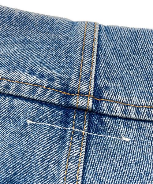 MM6 Maison Margiela（エムエムシックスメゾンマルジェラ）MM6 Maison Margiela (エムエムシックス メゾンマルジェラ) ペイント加工バルーンデニム ブルー サイズ:26の古着・服飾アイテム