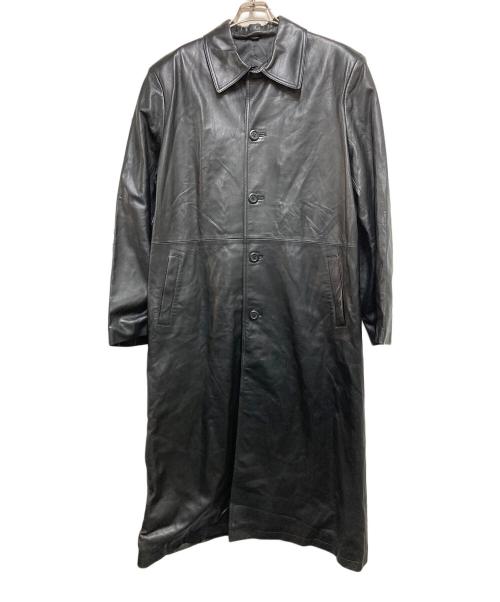 Wind Armor（ウィンドアーマー）Wind Armor (ウィンドアーマー) ラムスキンロングコート ブラック サイズ:３Lの古着・服飾アイテム