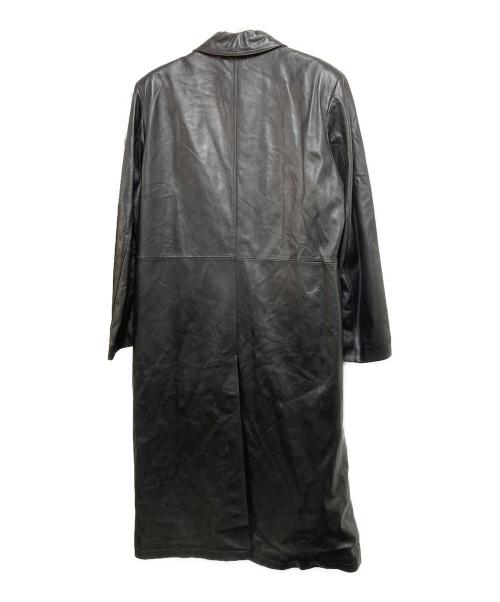 Wind Armor（ウィンドアーマー）Wind Armor (ウィンドアーマー) ラムスキンロングコート ブラック サイズ:３Lの古着・服飾アイテム