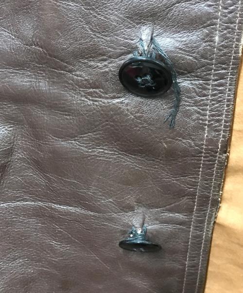 DUTCH ARMY（オランダ軍）Dutch Army (オランダ軍) Jerkin Leather Vest ブラウン サイズ:-の古着・服飾アイテム