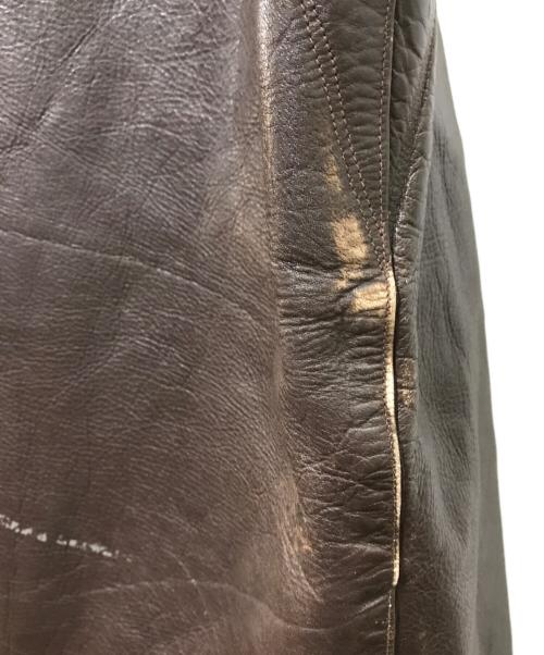 DUTCH ARMY（オランダ軍）Dutch Army (オランダ軍) Jerkin Leather Vest ブラウン サイズ:-の古着・服飾アイテム