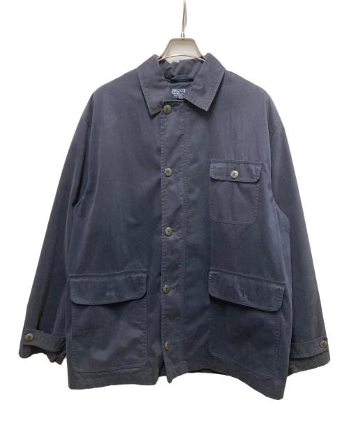 POLO RALPH LAUREN（ポロ・ラルフローレン）POLO RALPH LAUREN (ポロ・ラルフローレン) ナイロンブレンドワークジャケット ネイビー サイズ:Ｌの古着・服飾アイテム