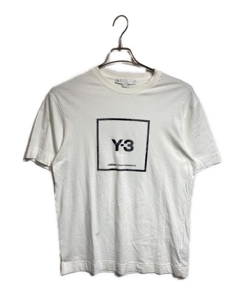 Y-3（ワイスリー）Y-3 (ワイスリー) スクエアラベルロゴ Tシャツ ホワイト サイズ:Sの古着・服飾アイテム