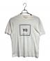 Y-3（ワイスリー）の古着「スクエアラベルロゴ Tシャツ」｜ホワイト