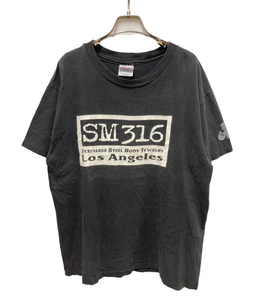 Hanes（ヘインズ）Hanes (ヘインズ) プリントTシャツ ブラック サイズ:Lの古着・服飾アイテム