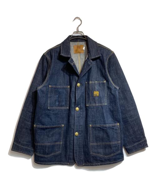 Trophy Clothing（トロフィークロージング）Trophy Clothing (トロフィークロージング) Chore Jacket Dirt Denim インディゴ サイズ:42の古着・服飾アイテム