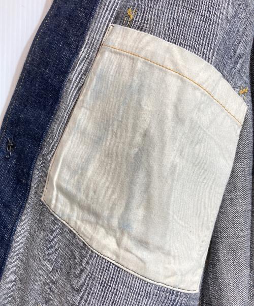 Trophy Clothing（トロフィークロージング）Trophy Clothing (トロフィークロージング) Chore Jacket Dirt Denim インディゴ サイズ:42の古着・服飾アイテム