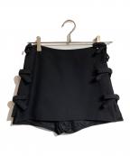 VALENTINOヴァレンティノ）の古着「リボンスカートパンツ」｜ブラック