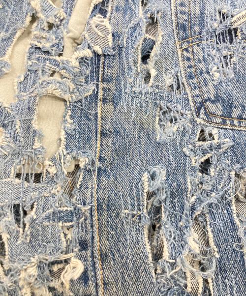 RequaL≡（リコール）RequaL≡ (リコール) Heavily Crashed Denim Pants ブルー サイズ:Freeの古着・服飾アイテム