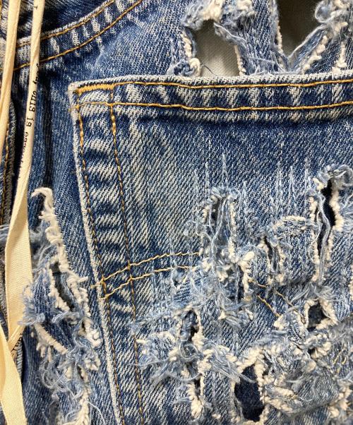 RequaL≡（リコール）RequaL≡ (リコール) Heavily Crashed Denim Pants ブルー サイズ:Freeの古着・服飾アイテム
