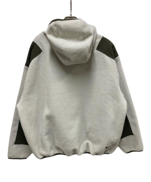 NIKE ACG（ナイキエーシージー）NIKE ACG (ナイキエージーシー) Balaclava Fleece Hoodie ホワイト×グリーン サイズ:XLの古着・服飾アイテム