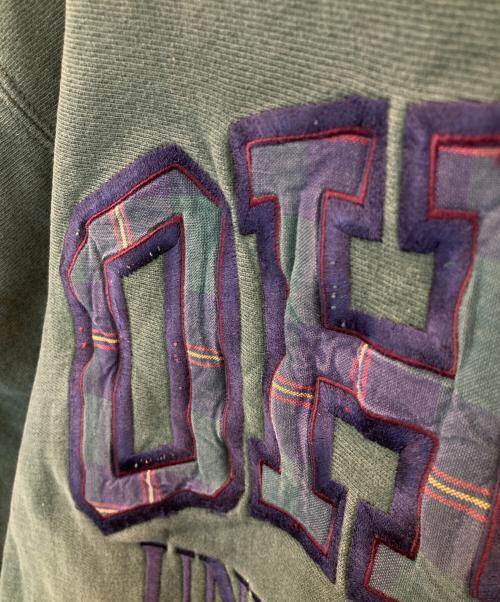 Champion REVERSE WEAVE（チャンピオン リバース ウィーブ）Champion REVERSE WEAVE (チャンピオン リバース ウィーブ) 90’s リバースウィーブスウェット グリーン サイズ:Lの古着・服飾アイテム