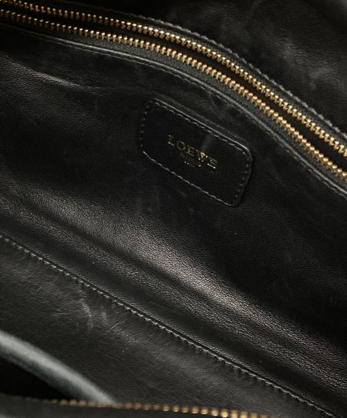 LOEWE（ロエベ）LOEWE (ロエベ) アマソナ28ハンドバッグ ブラックの古着・服飾アイテム