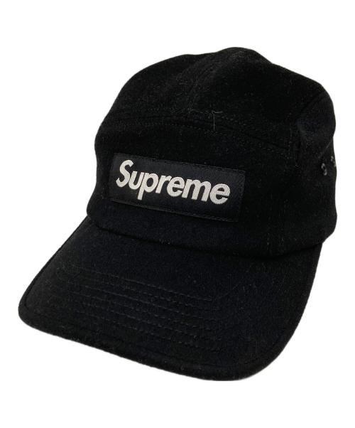 SUPREME（シュプリーム）SUPREME (シュプリーム) LORO PIANA (ロロピアーナ) wool camp cap ブラックの古着・服飾アイテム