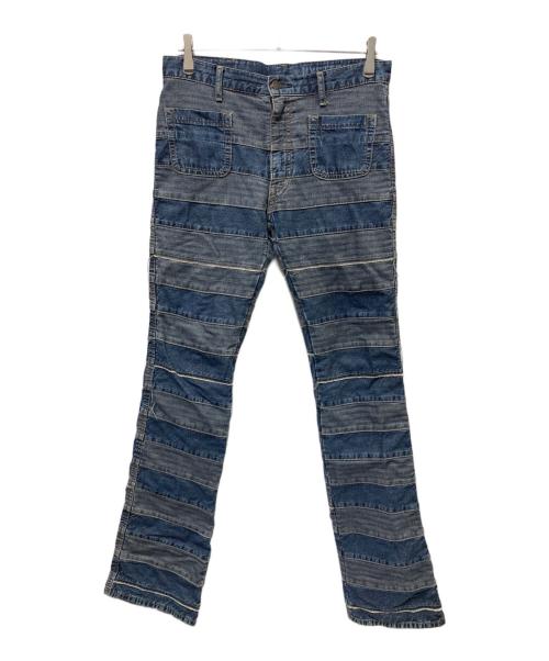 Hysteric Glamour（ヒステリックグラマー）Hysteric Glamour (ヒステリックグラマー) スクラッチデニムパンツ インディゴ サイズ:28inchの古着・服飾アイテム