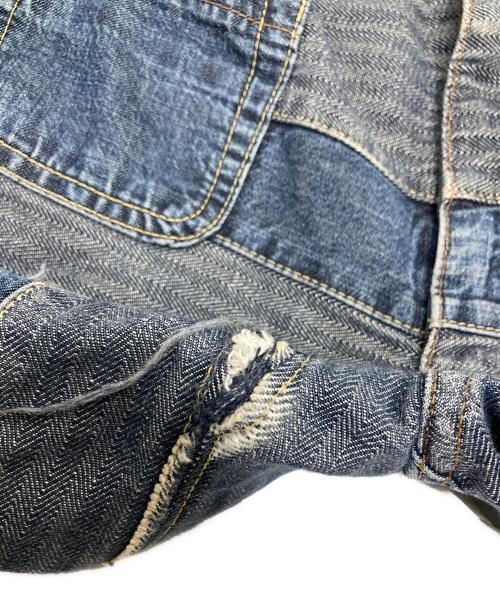 Hysteric Glamour（ヒステリックグラマー）Hysteric Glamour (ヒステリックグラマー) スクラッチデニムパンツ インディゴ サイズ:28inchの古着・服飾アイテム